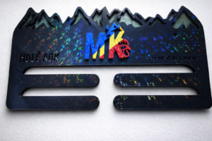 Porte médaille 3D Molé Kok ® fond kaki