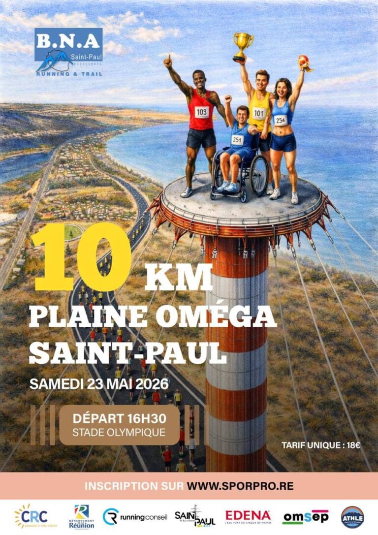 Affiche 10 km Plaine Oméga Saint-Paul 2026