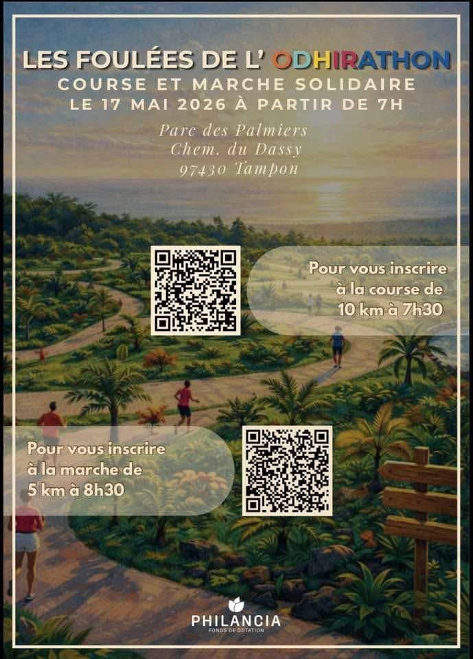 Affiche Foulées de l'Odhirathon 2026