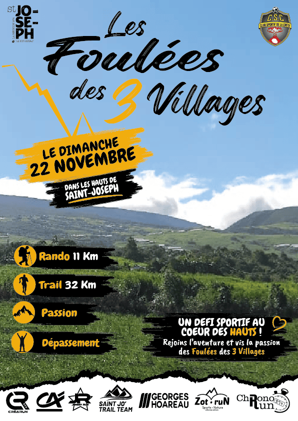 Affiche Foulées des 3 Villages 2026