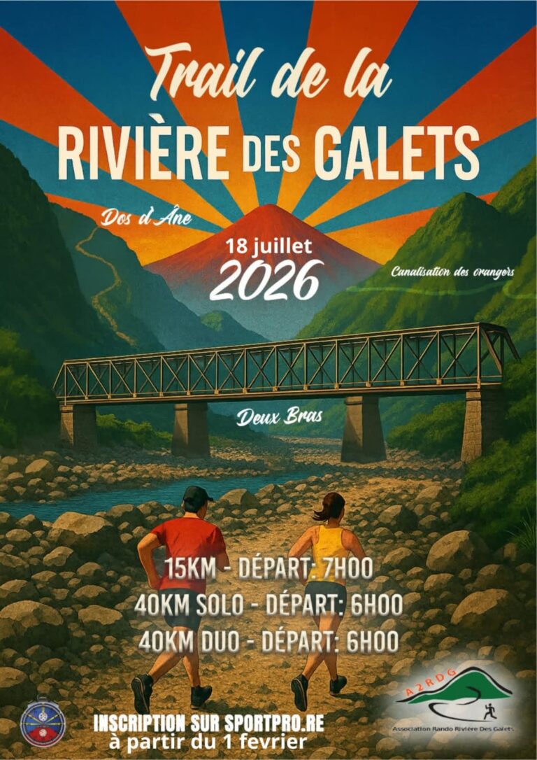Affiche Trail de la Rivière des Galets 2026