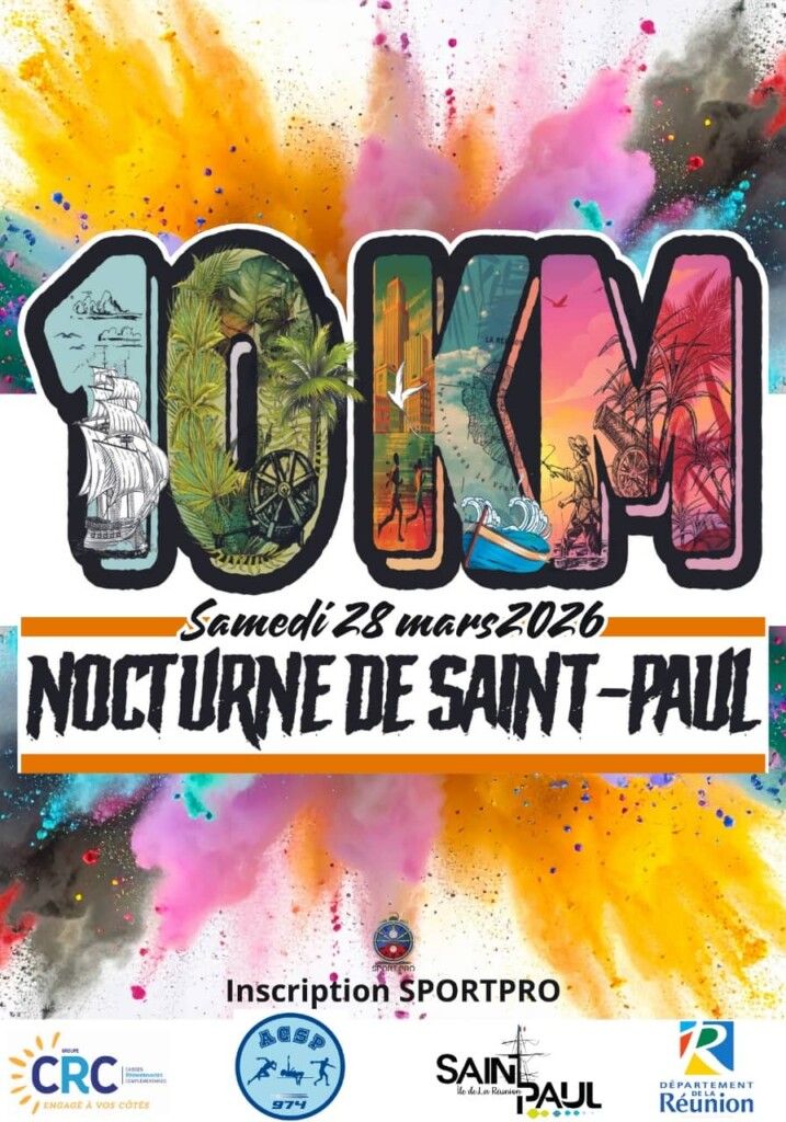 Affiche 10 km Nocturne de Saint-Paul 2026