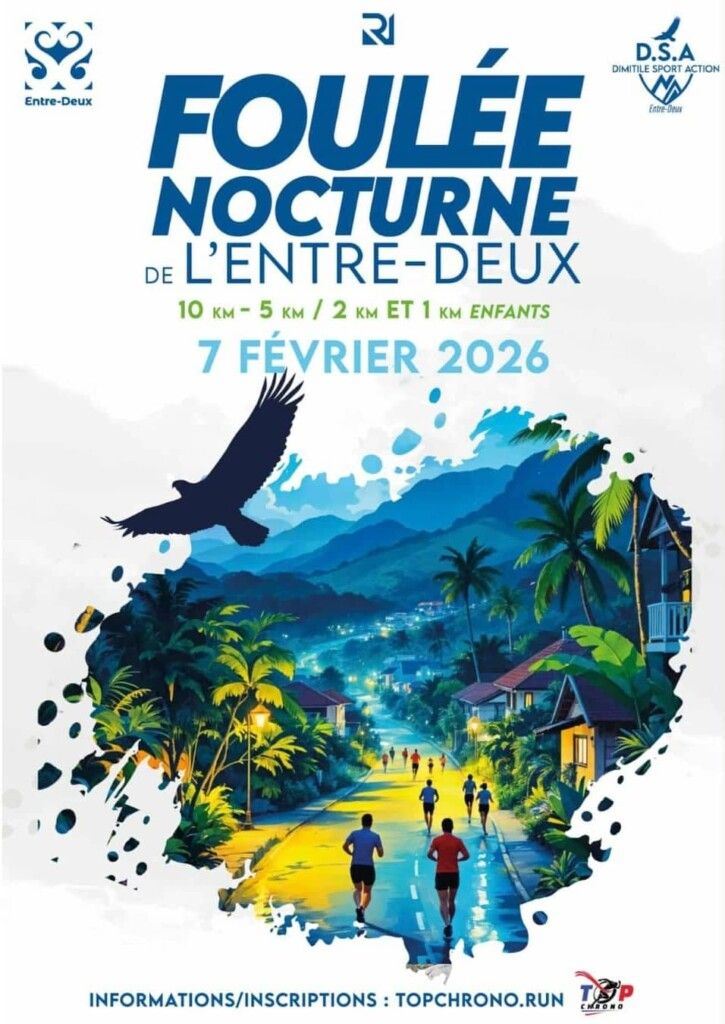 Affiche Foulée Nocturne de l'Entre-Deux 2026