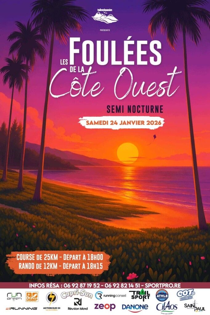 Affiche Les Foulées de la Côte Ouest 2026
