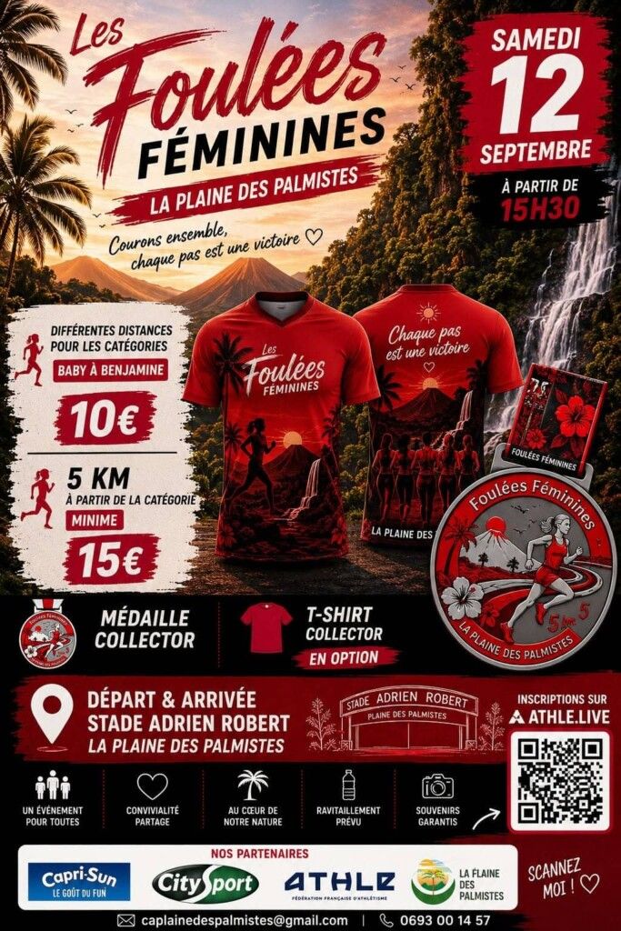 Affiche Foulées Féminines de la Plaine des Palmistes 2026