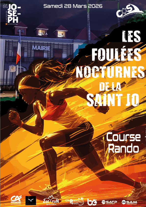 Affiche Foulées Nocturnes de la Saint-Jo 2026