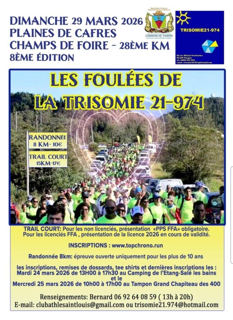 Affiche Foulées de la Trisomie 21 2026