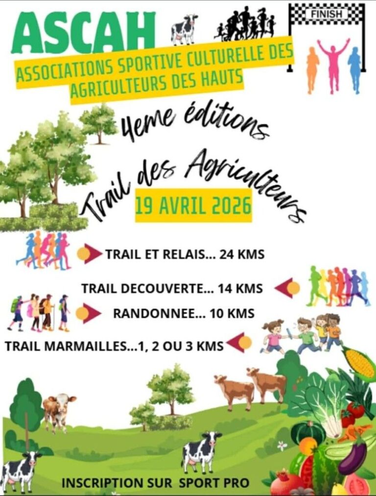Affiche Trail des Agriculteurs 2026