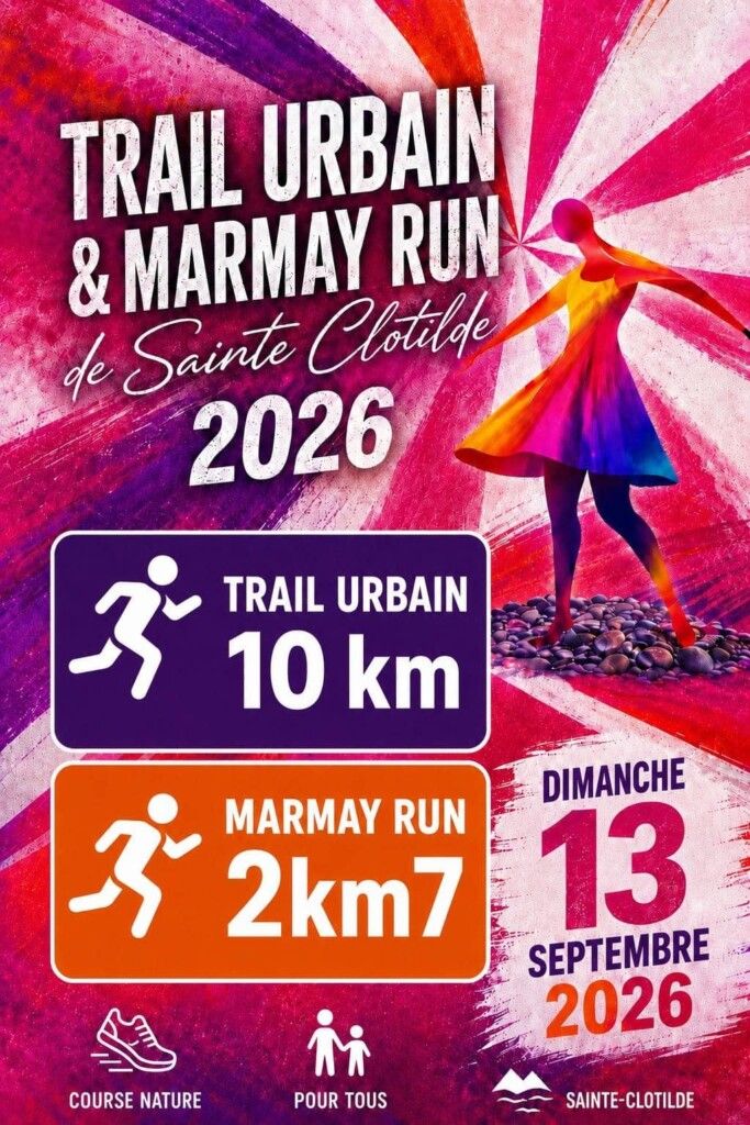 Affiche Trail Urbain de Sainte-Clotilde 2026
