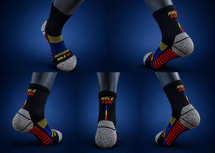 Chaussettes Molé Kok ZÉKLÈR 974 aux couleurs de La Réunion