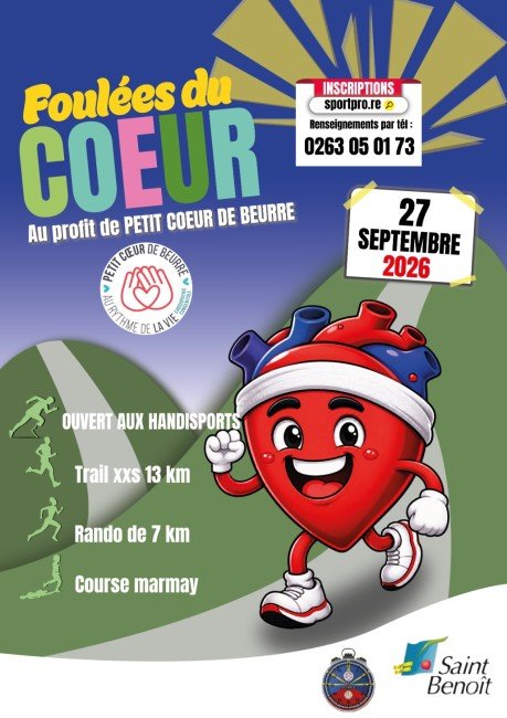 Affiche Foulées du Coeur 2026