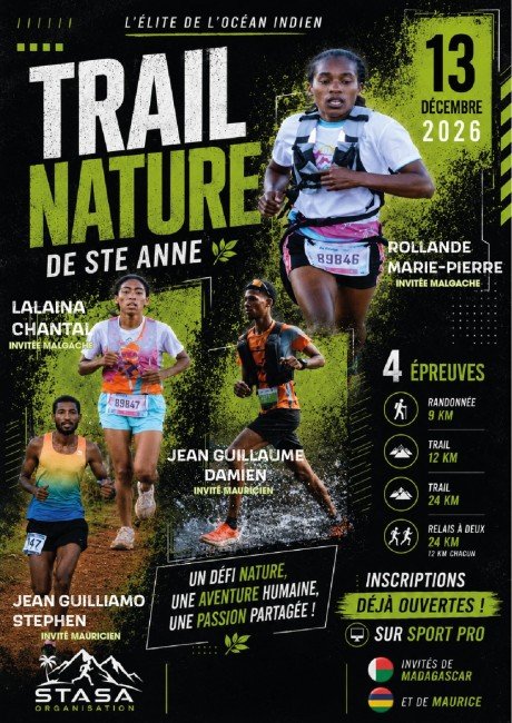Affiche Trail Nature Sainte-Anne 2026
