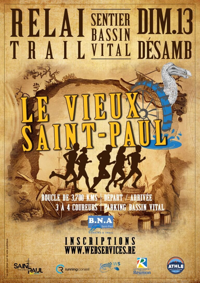 Affiche Relai Trail Le Vieux Saint-Paul 2026